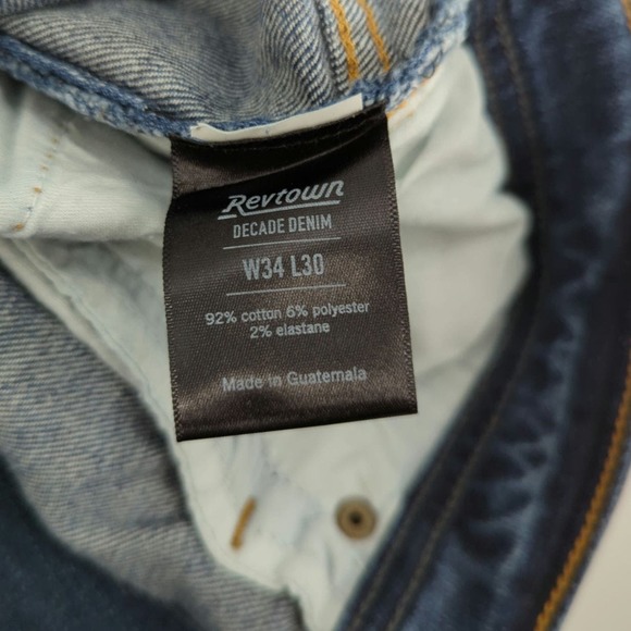 Revtown Faded Indigo Automatic Men's Jeans 34 X 30 - Picture 5 of 7